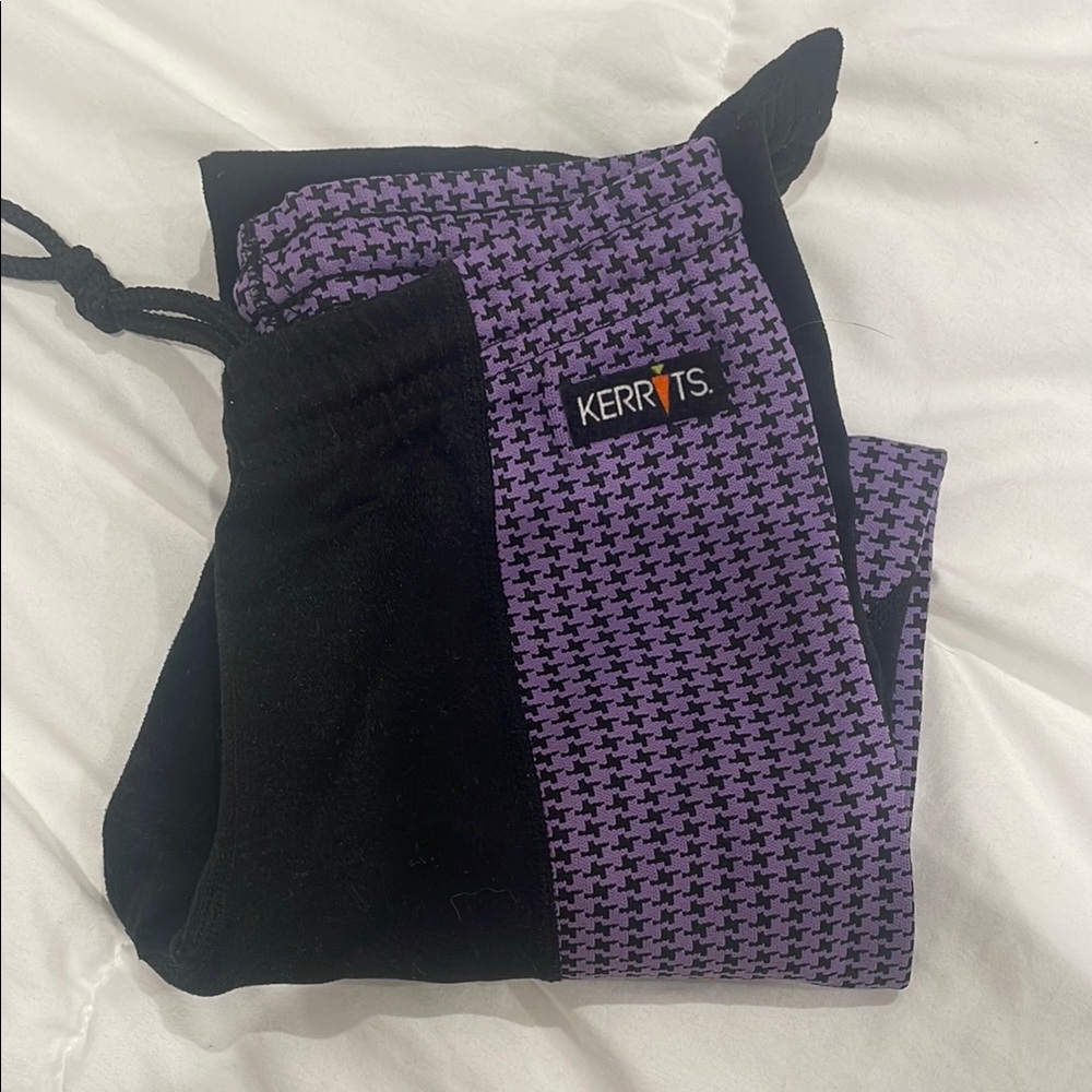 Kerrits Houndstooth Purple and Black Equestrian Pants. Like new